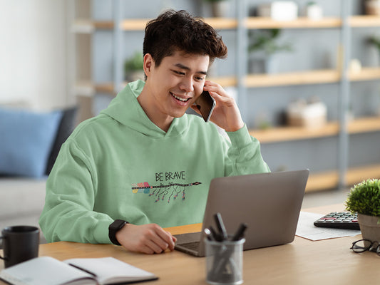 Men's Hoodie - Be Brave