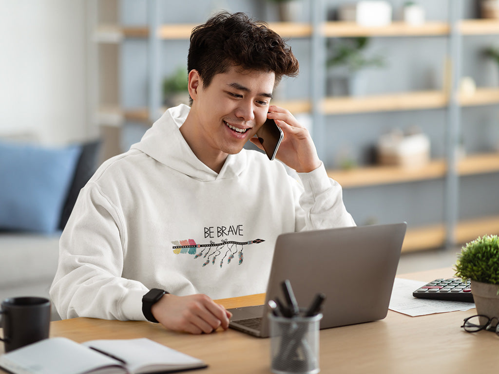 Men's Hoodie - Be Brave