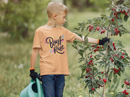 Kid's Half Sleeve Round Neck T-Shirt - Boy's Rule