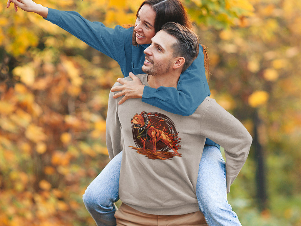 Men's Sweatshirt - Fire Dog