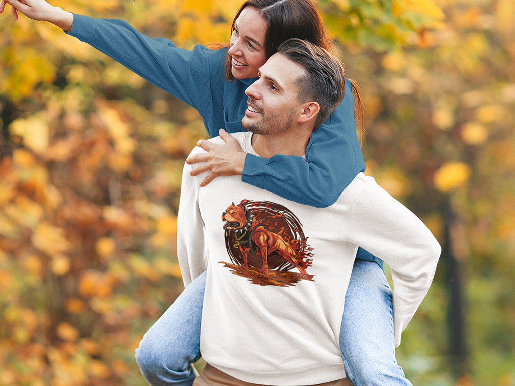 Men's Sweatshirt - Fire Dog