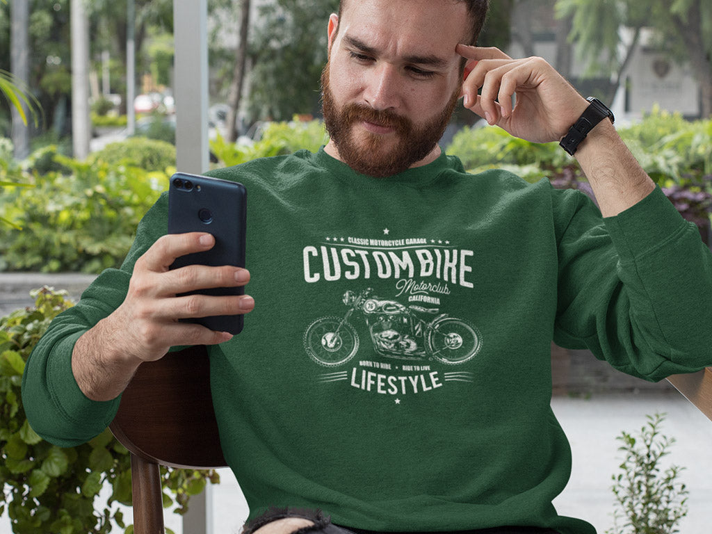 Men's Sweatshirt - Custom Bike Lifestyle