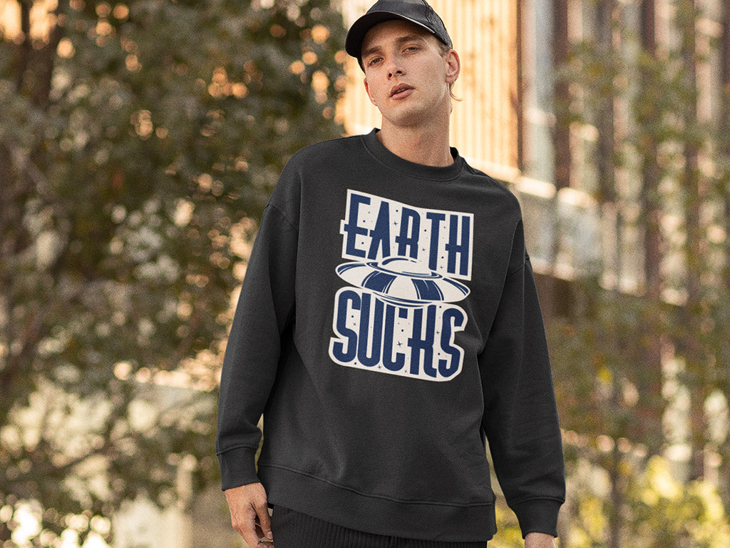 Men's Sweatshirt - Earth Sucks