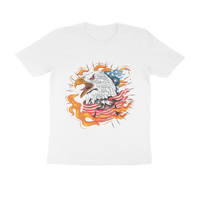 Men's Half Sleeve Round Neck T-Shirt - USA Eagle Design