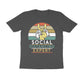 Men's Half Sleeve Round Neck T-Shirt - Social Distancing