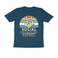 Men's Half Sleeve Round Neck T-Shirt - Social Distancing
