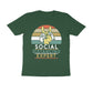 Men's Half Sleeve Round Neck T-Shirt - Social Distancing