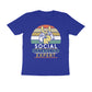 Men's Half Sleeve Round Neck T-Shirt - Social Distancing