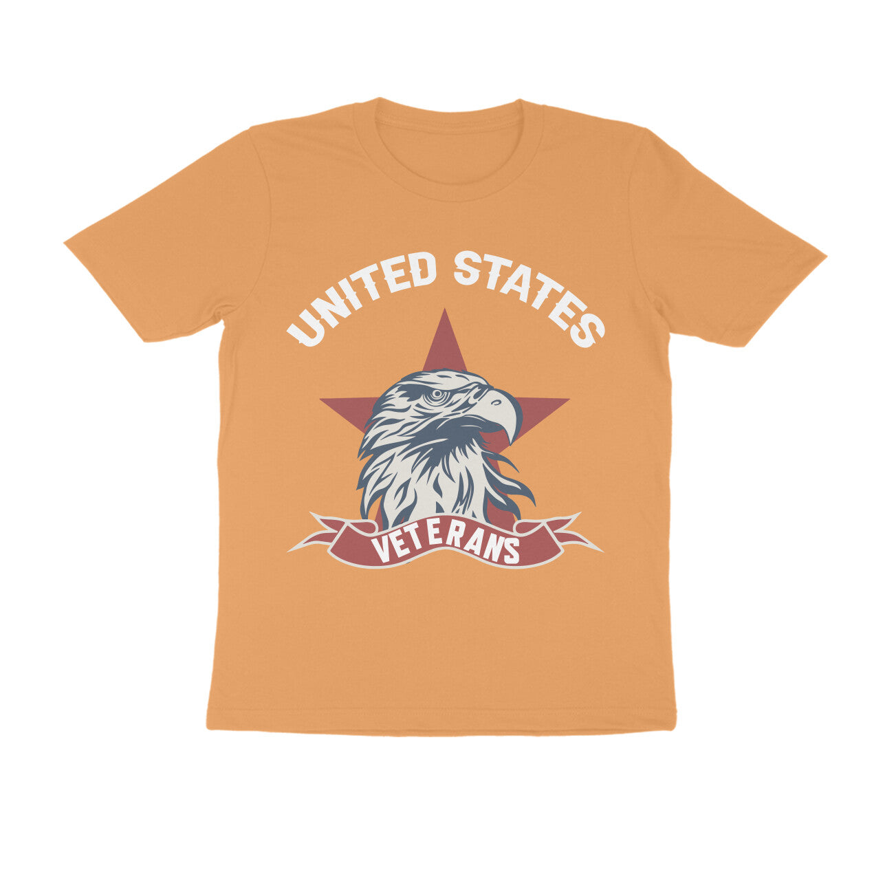 Men's Half Sleeve Round Neck T-Shirt - USA Veterans