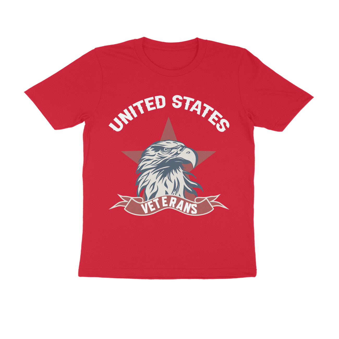 Men's Half Sleeve Round Neck T-Shirt - USA Veterans