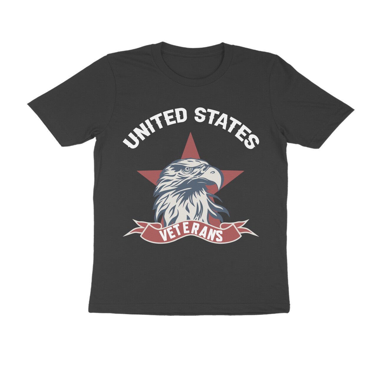 Men's Half Sleeve Round Neck T-Shirt - USA Veterans