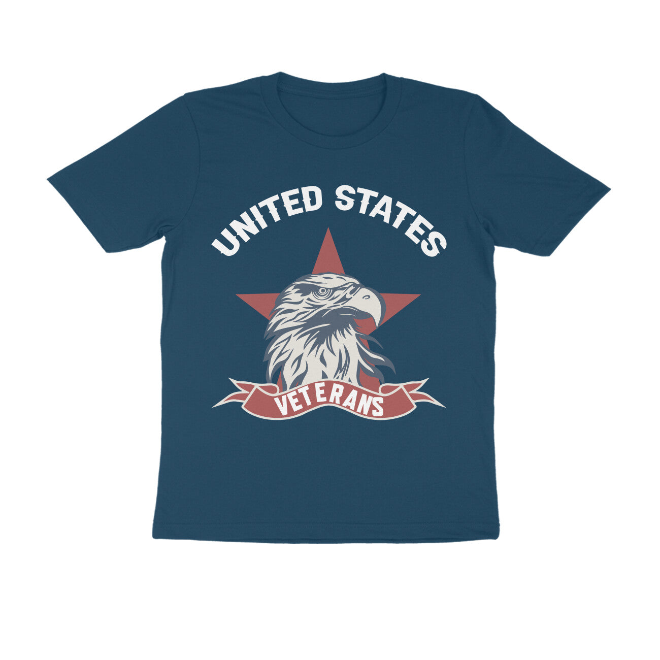 Men's Half Sleeve Round Neck T-Shirt - USA Veterans