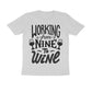 Men's Half Sleeve Round Neck T-Shirt - Nine To Wine