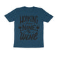 Men's Half Sleeve Round Neck T-Shirt - Nine To Wine