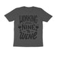 Men's Half Sleeve Round Neck T-Shirt - Nine To Wine
