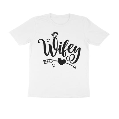 Men's Half Sleeve Round Neck T-Shirt - Wifey Love