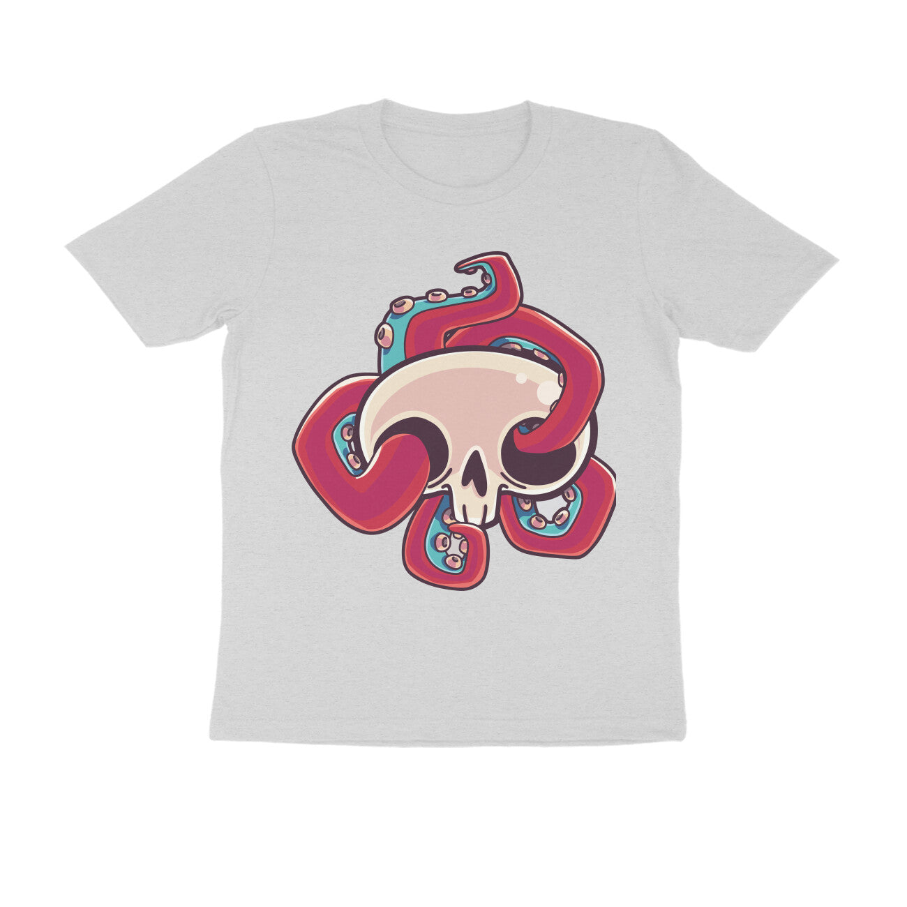 Men's Half Sleeve Round Neck T-Shirt - SKULL Design