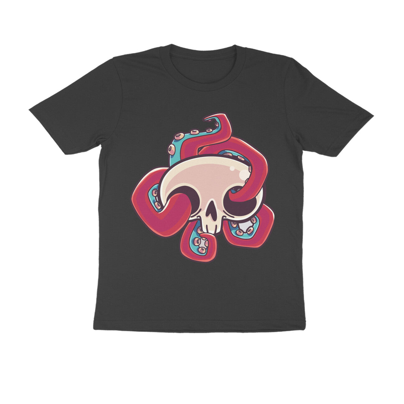 Men's Half Sleeve Round Neck T-Shirt - SKULL Design