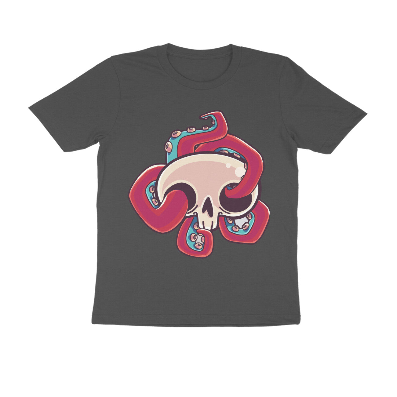 Men's Half Sleeve Round Neck T-Shirt - SKULL Design