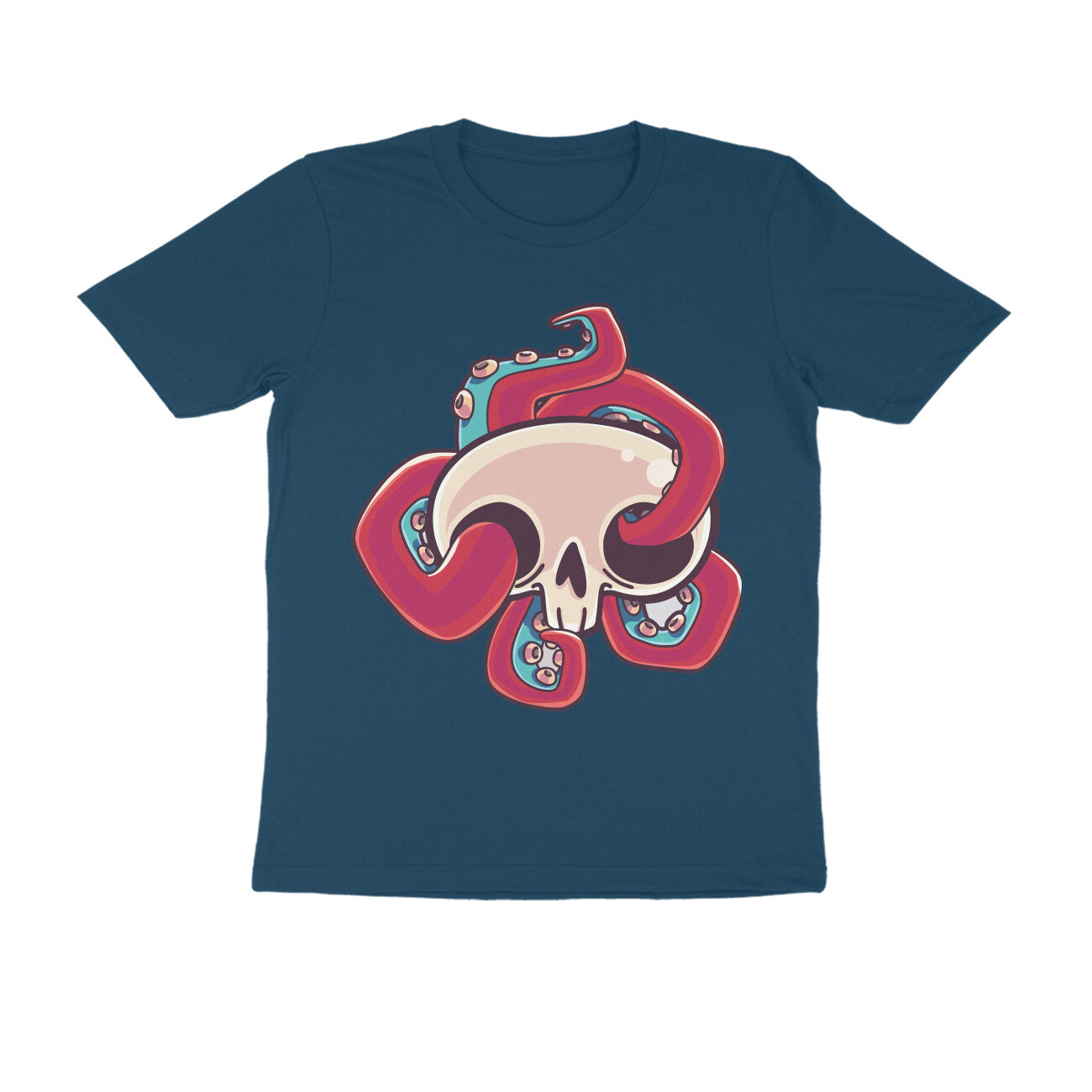 Men's Half Sleeve Round Neck T-Shirt - SKULL Design