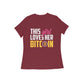 Women's Half Sleeve Round Neck T-Shirt - Love Bitcoin