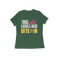 Women's Half Sleeve Round Neck T-Shirt - Love Bitcoin