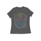 Women's Half Sleeve Round Neck T-Shirt - Abstract Dragon