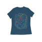 Women's Half Sleeve Round Neck T-Shirt - Abstract Dragon