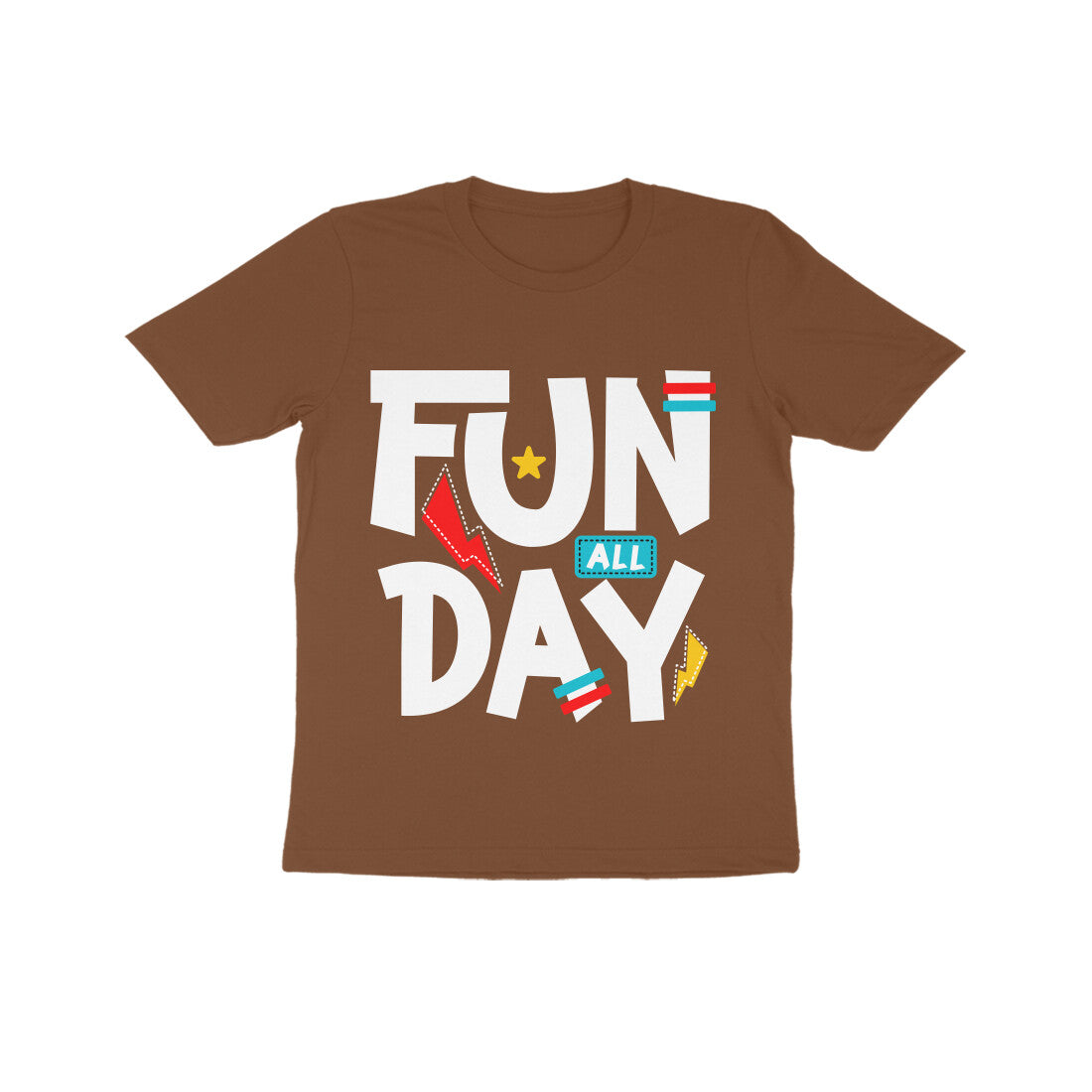 Kid's Half Sleeve Round Neck T-Shirt - Fun All Day