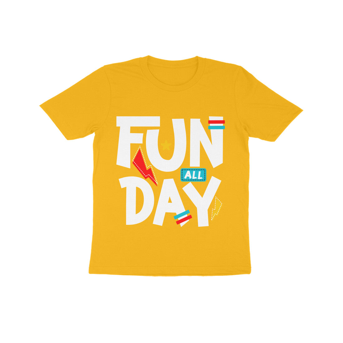 Kid's Half Sleeve Round Neck T-Shirt - Fun All Day
