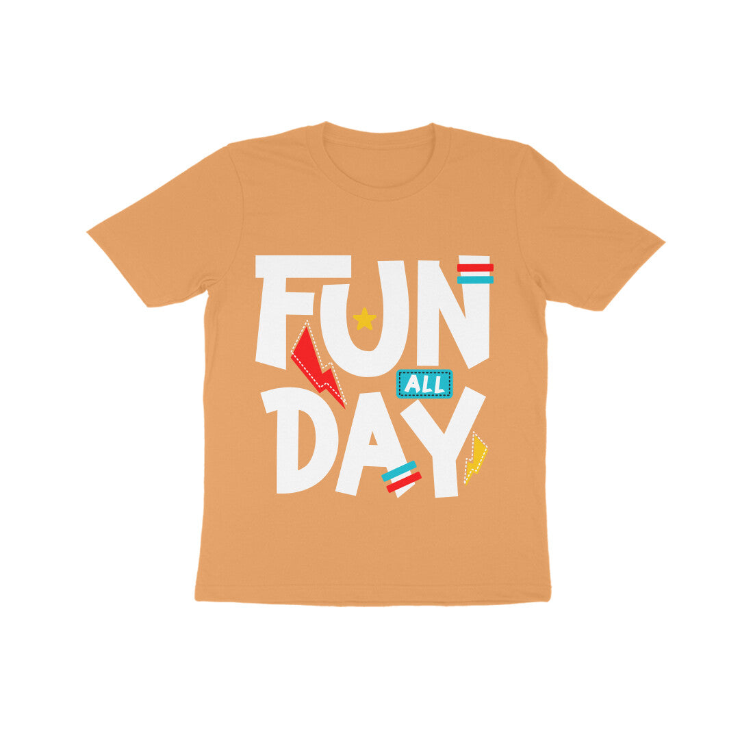 Kid's Half Sleeve Round Neck T-Shirt - Fun All Day