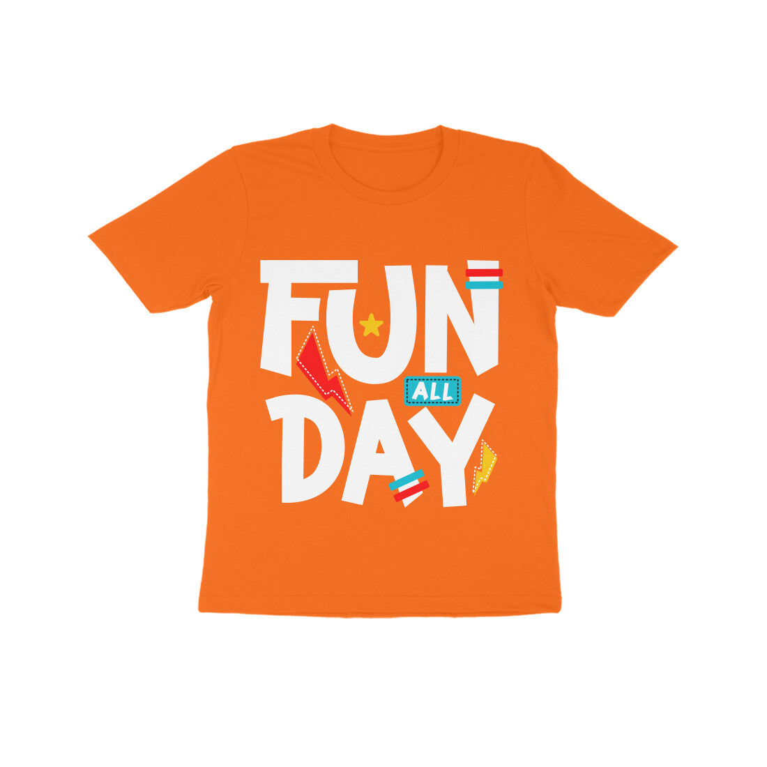 Kid's Half Sleeve Round Neck T-Shirt - Fun All Day