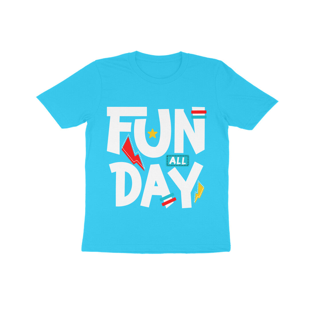 Kid's Half Sleeve Round Neck T-Shirt - Fun All Day