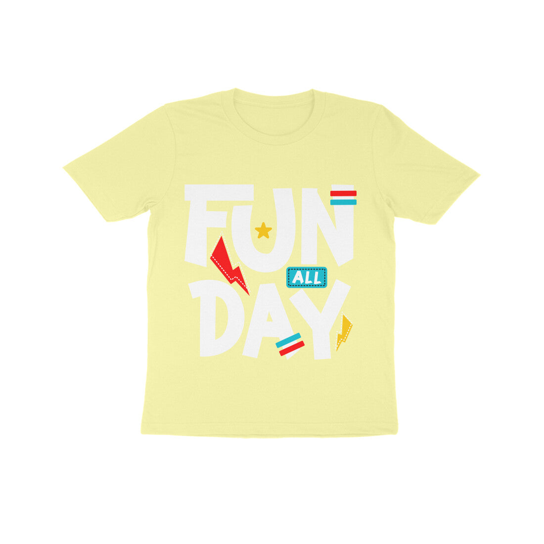 Kid's Half Sleeve Round Neck T-Shirt - Fun All Day