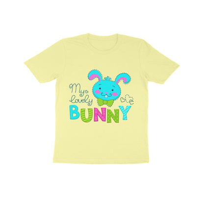 Kid's Half Sleeve Round Neck T-Shirt - Lovely Bunny