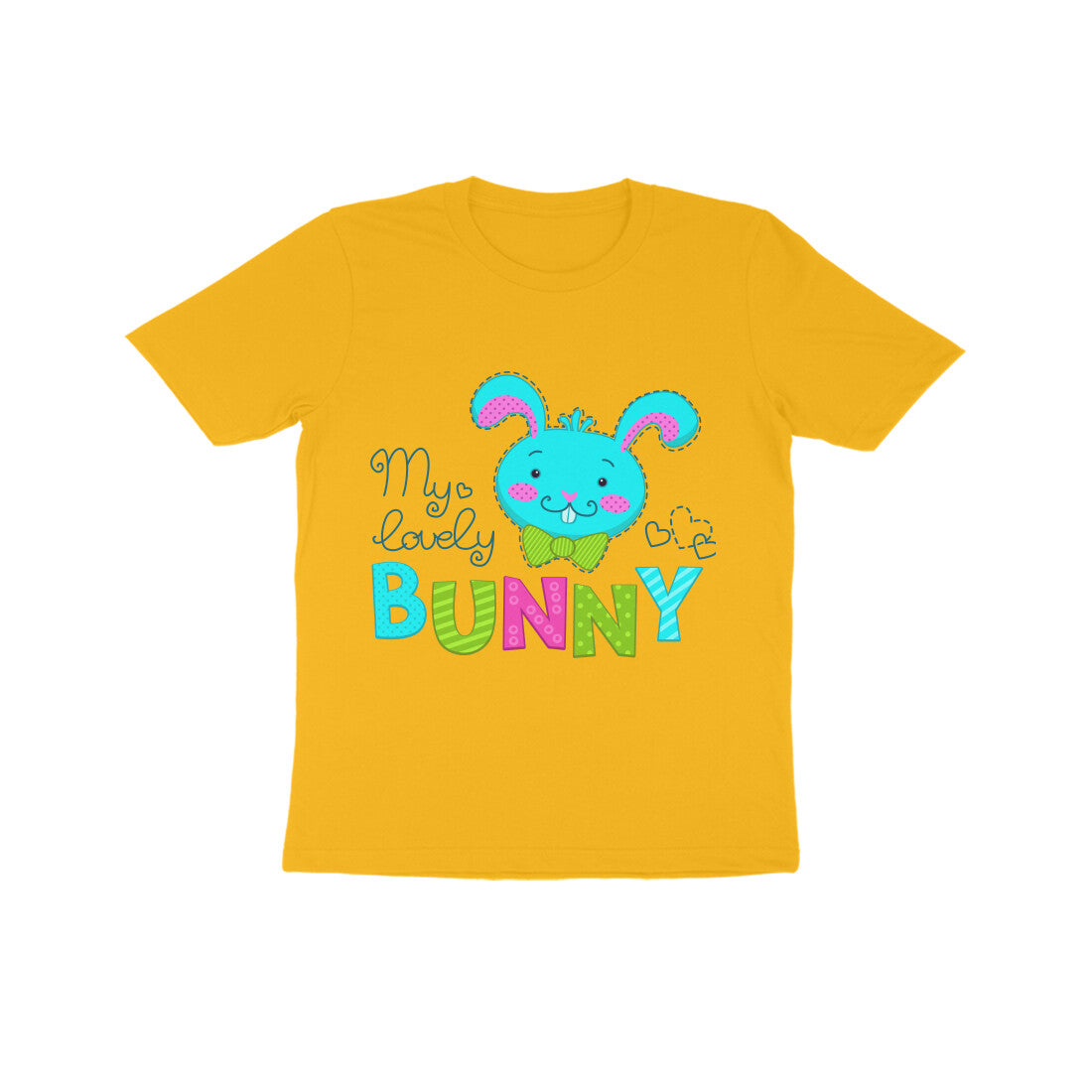 Kid's Half Sleeve Round Neck T-Shirt - Lovely Bunny