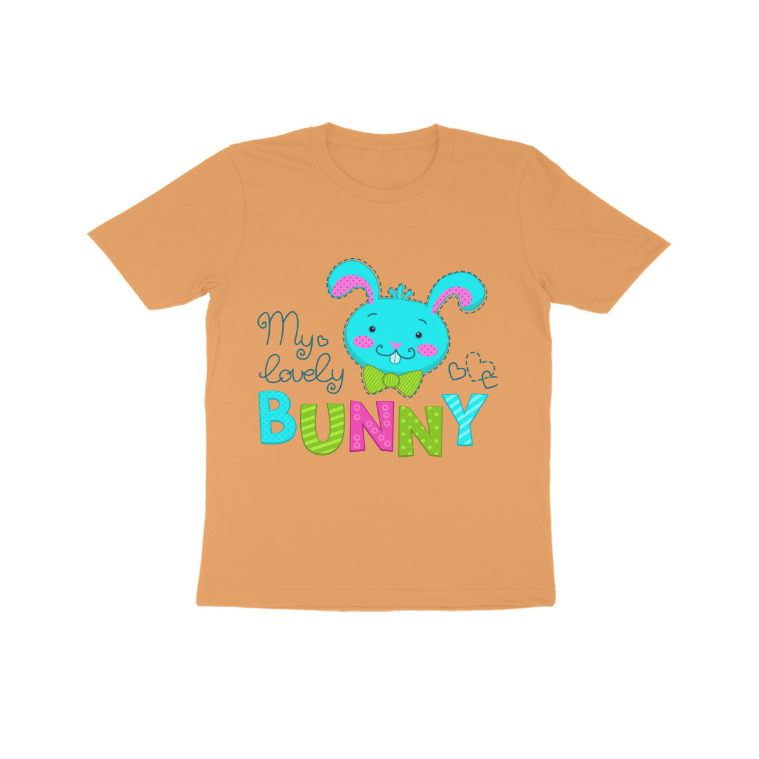 Kid's Half Sleeve Round Neck T-Shirt - Lovely Bunny