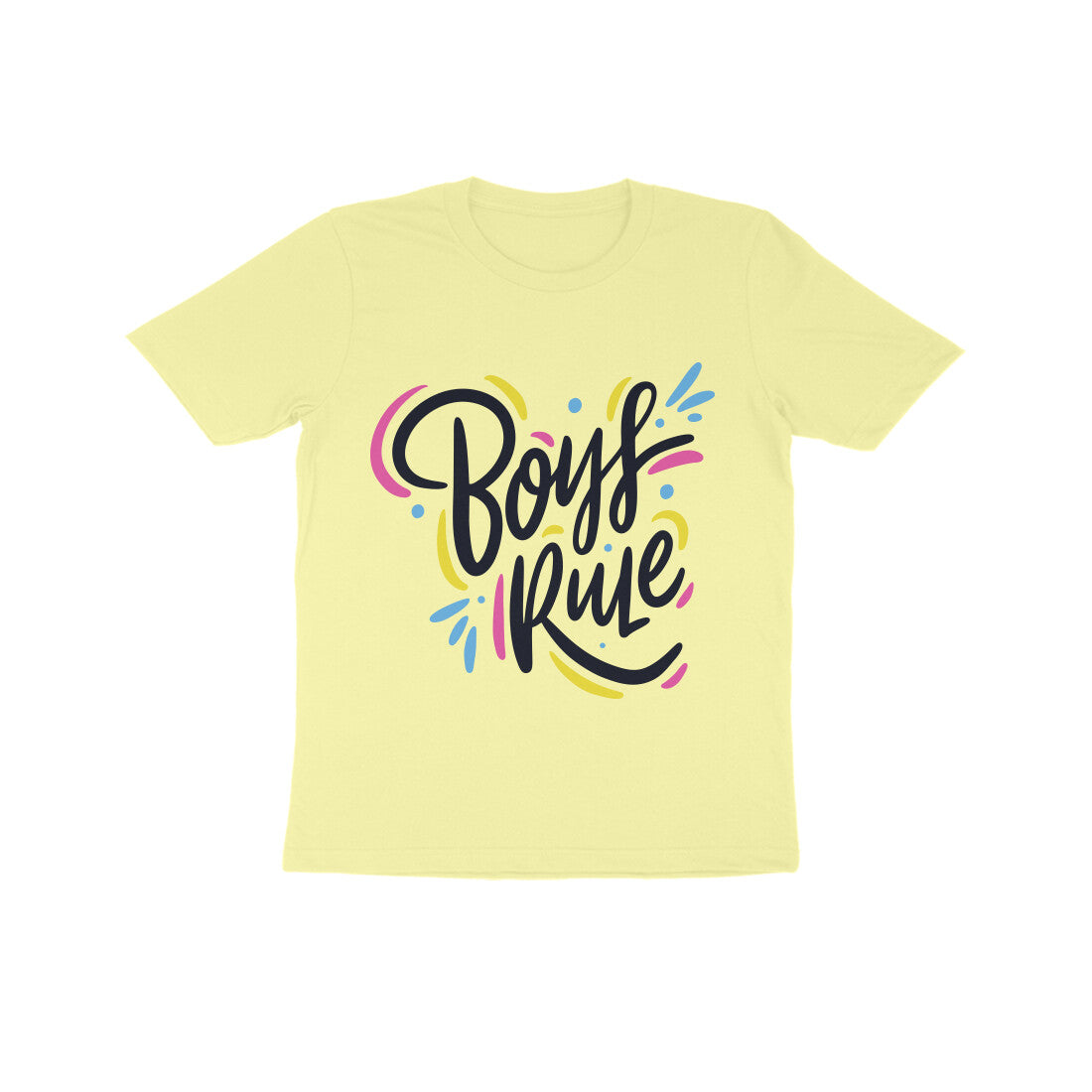 Kid's Half Sleeve Round Neck T-Shirt - Boy's Rule