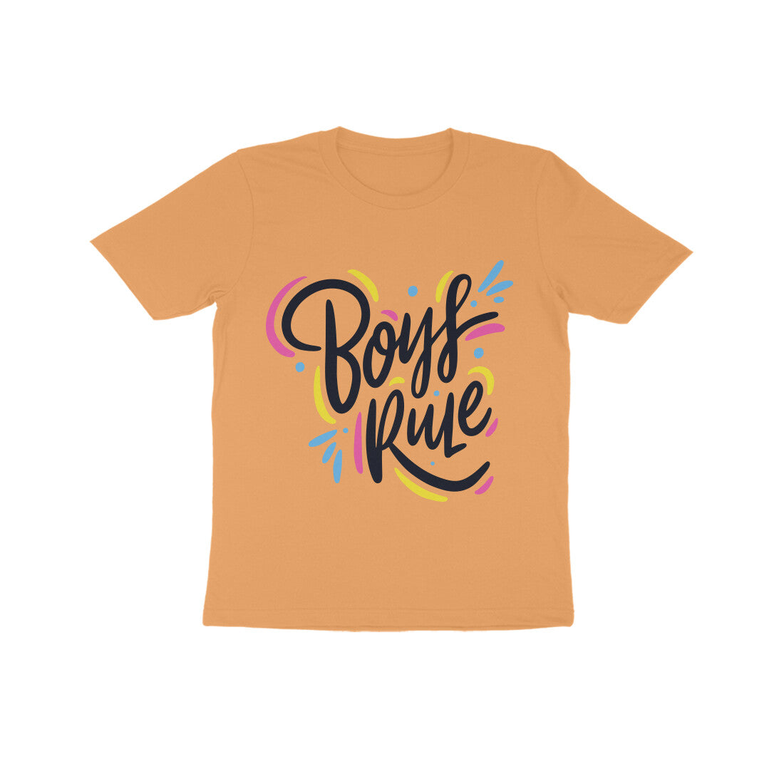 Kid's Half Sleeve Round Neck T-Shirt - Boy's Rule