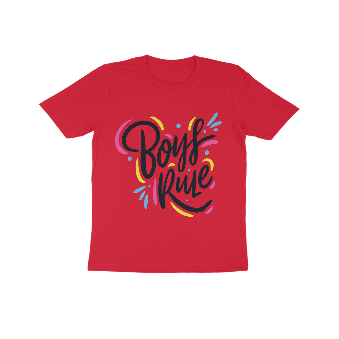 Kid's Half Sleeve Round Neck T-Shirt - Boy's Rule