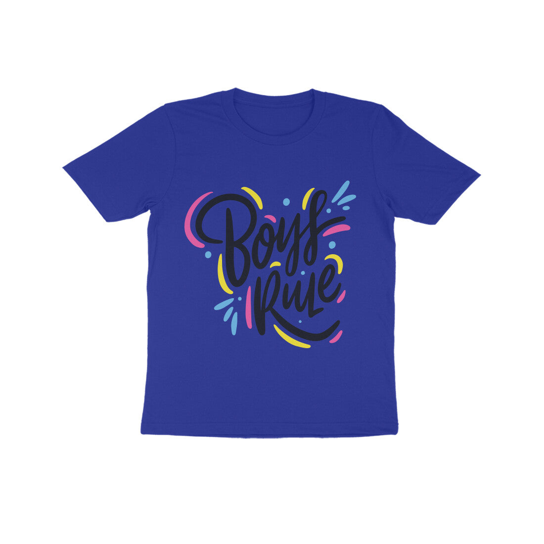 Kid's Half Sleeve Round Neck T-Shirt - Boy's Rule