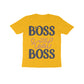 Kid's Half Sleeve Round Neck T-Shirt - The Real Boss