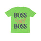 Kid's Half Sleeve Round Neck T-Shirt - The Real Boss