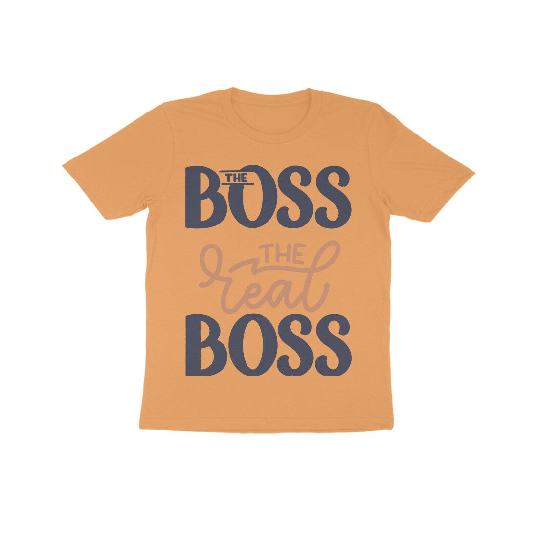 Kid's Half Sleeve Round Neck T-Shirt - The Real Boss