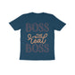 Kid's Half Sleeve Round Neck T-Shirt - The Real Boss