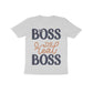 Kid's Half Sleeve Round Neck T-Shirt - The Real Boss