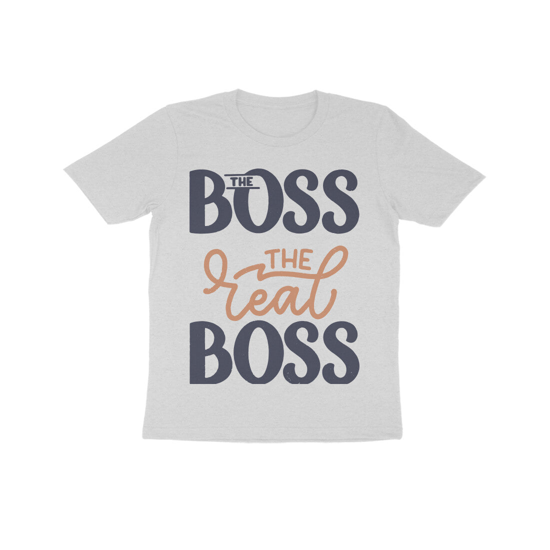 Kid's Half Sleeve Round Neck T-Shirt - The Real Boss