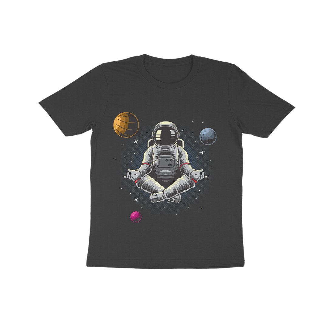 Kid's Half Sleeve Round Neck T-Shirt - Astronaut
