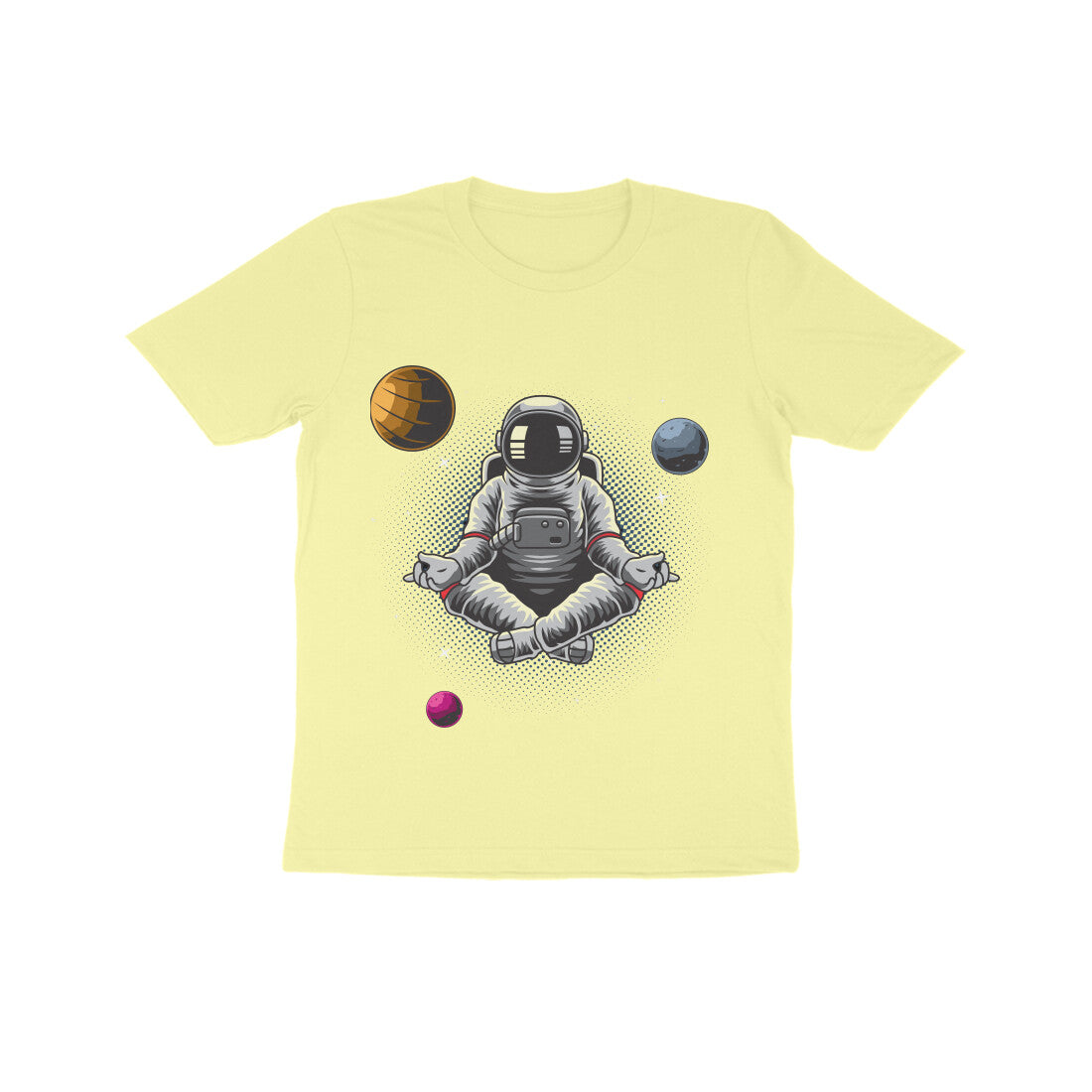 Kid's Half Sleeve Round Neck T-Shirt - Astronaut