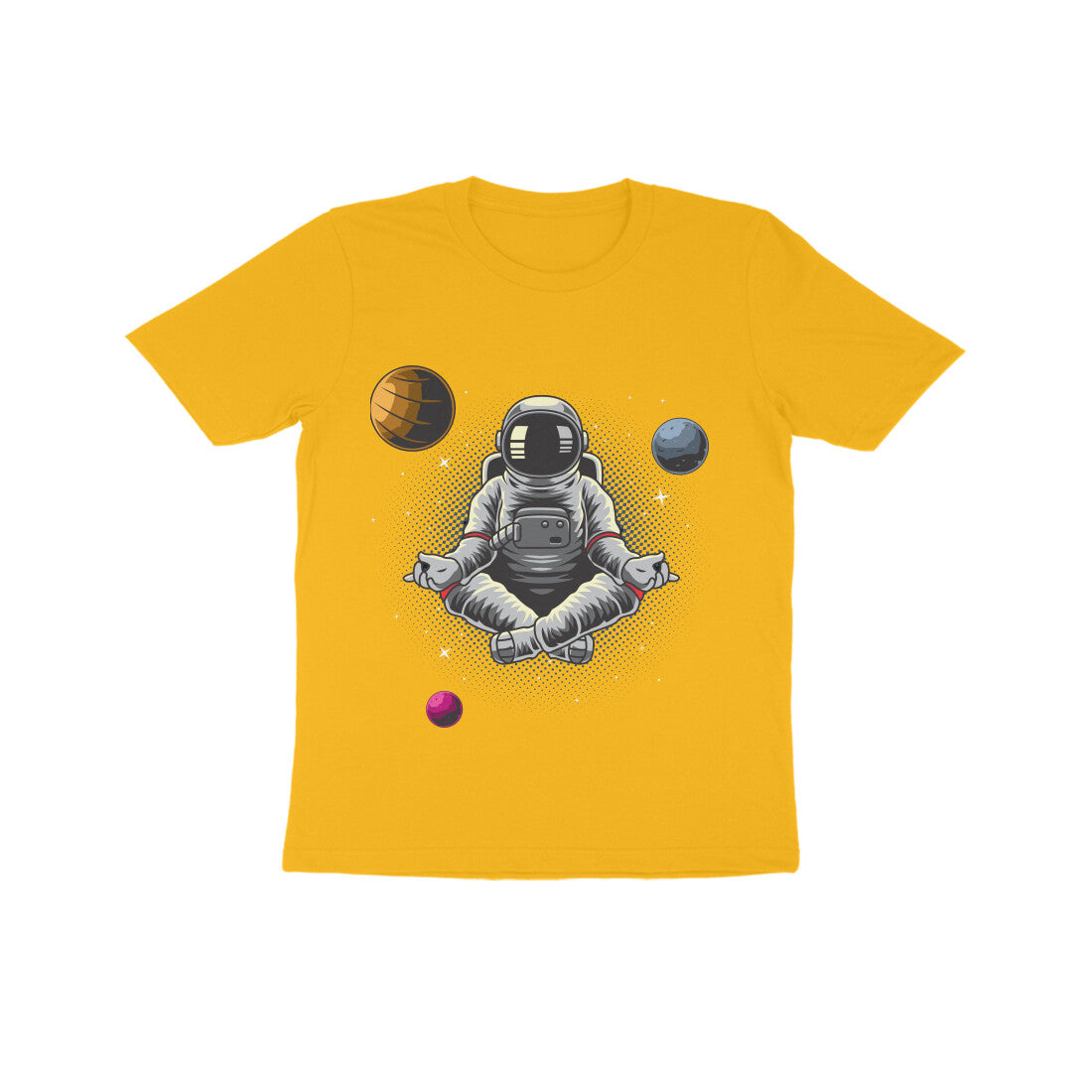 Kid's Half Sleeve Round Neck T-Shirt - Astronaut